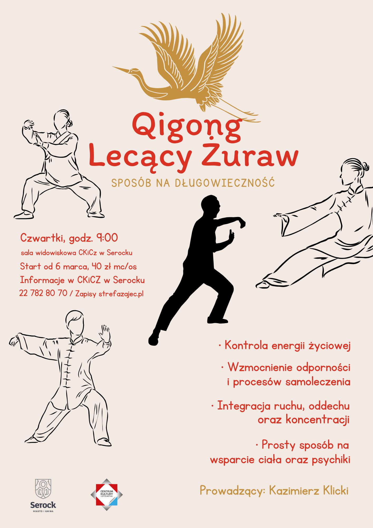 Qigong - lecący żuraw