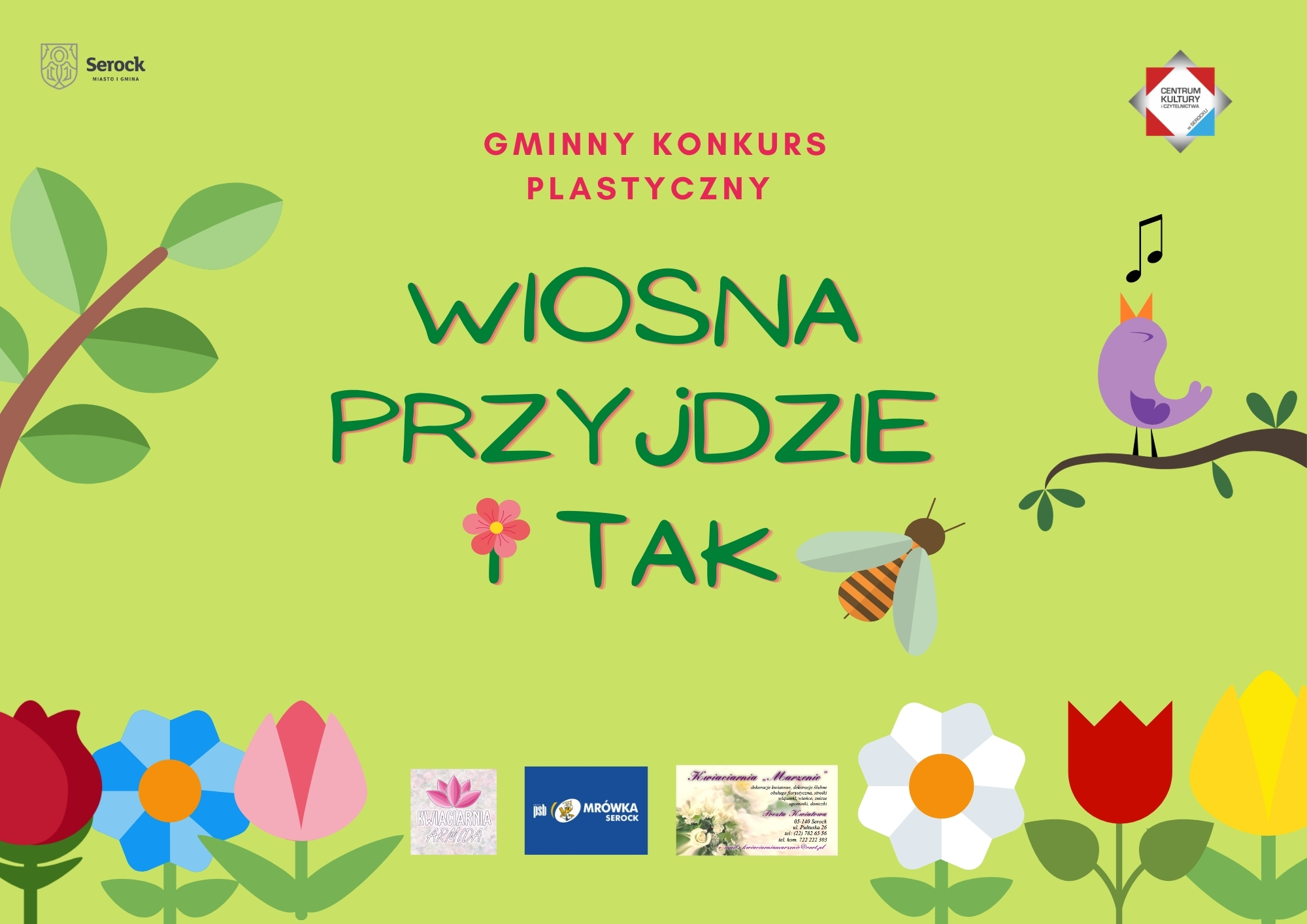 Gminny Konkurs Plastyczny "Wiosna Przyjdzie i Tak"