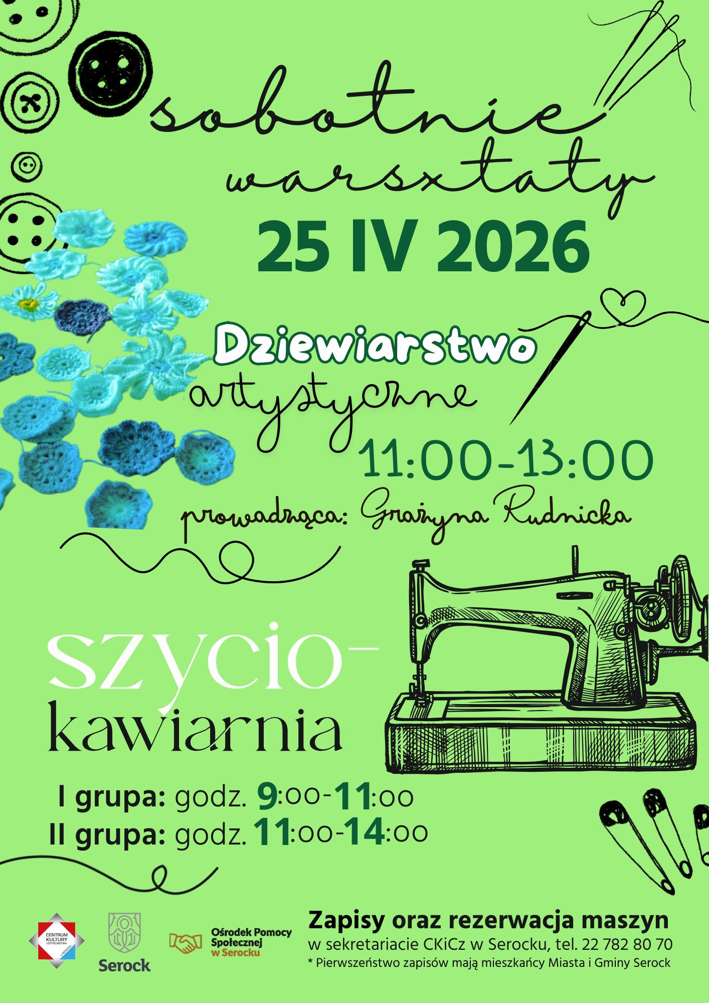 Szycio-kawiarnia i dziewiarstwo artystyczne