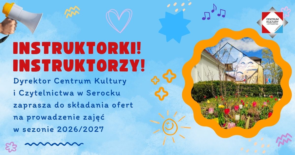 Ogłoszenie o naborze Instruktorów zajęć na sezon 2026/2027